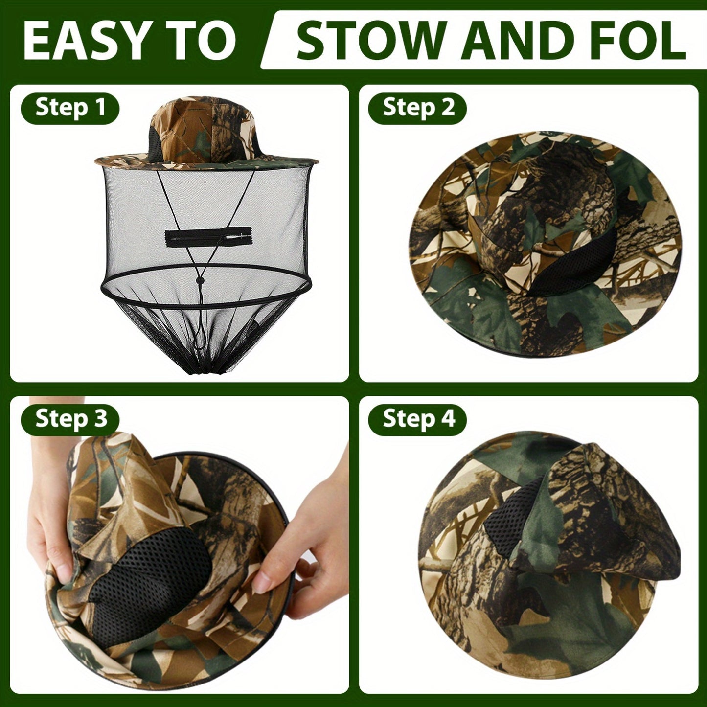 Beekeeping Hat with Mosquito Net for Outdoor Activities
