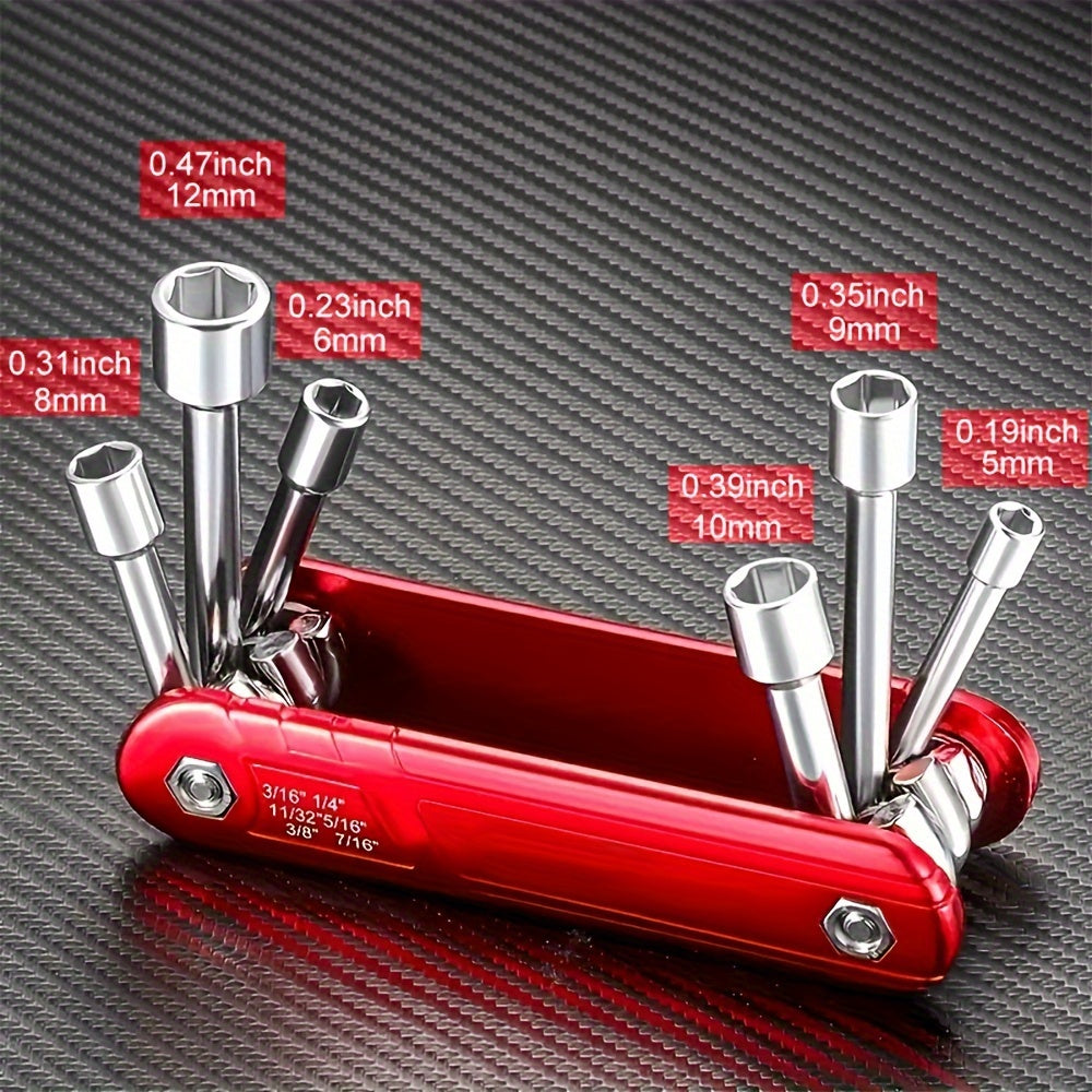 Deximro 6 Piece Compact Hexagon Socket Wrench Set
