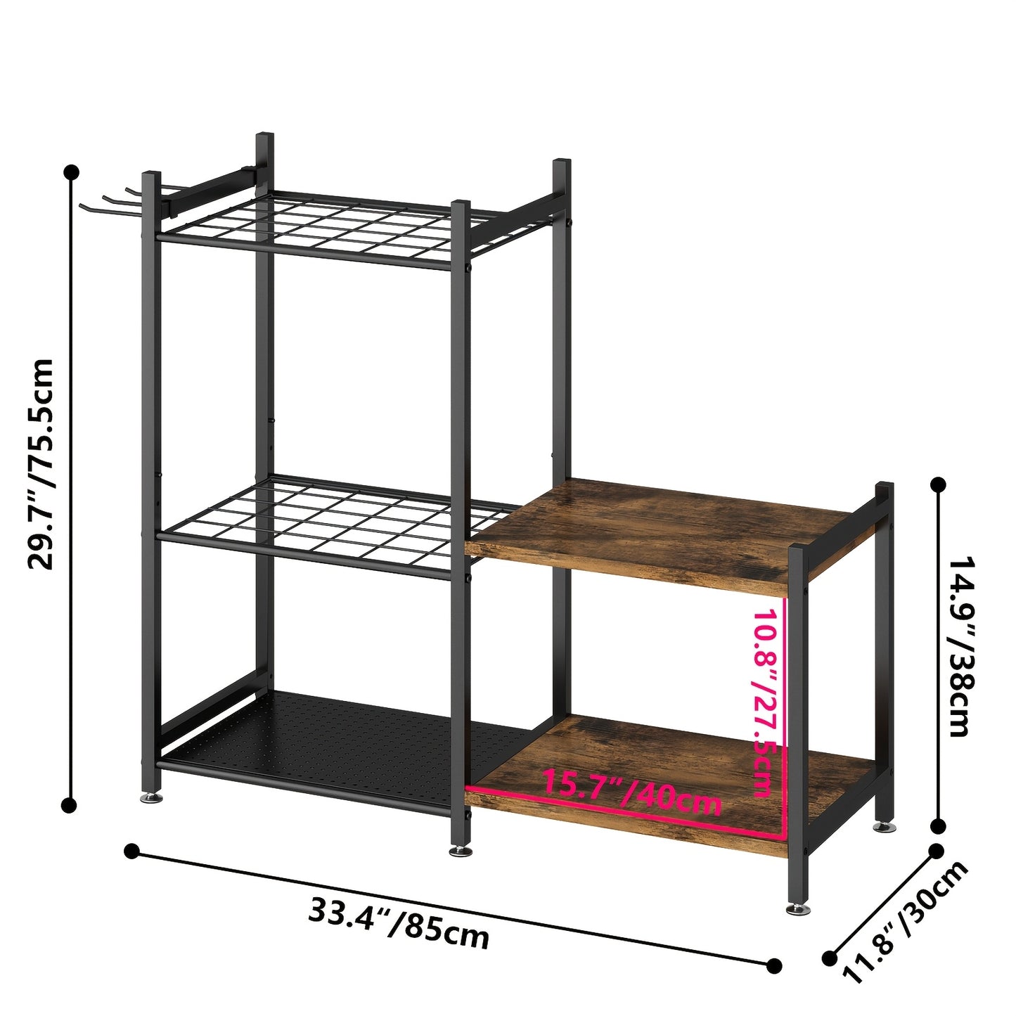 Heavy-Duty Metal Garden Tool Organizer for Long Handles