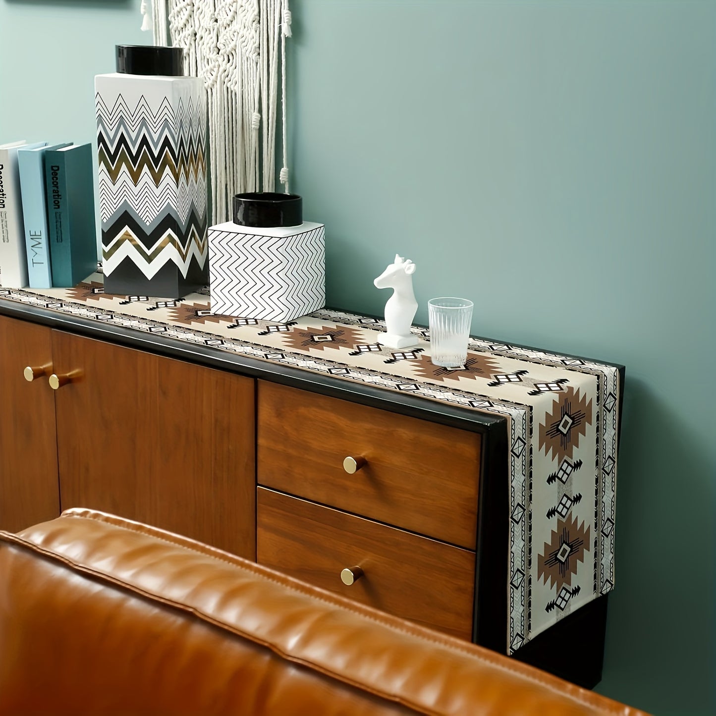 Bohemian Western Geometric Table Runner for Home Decor