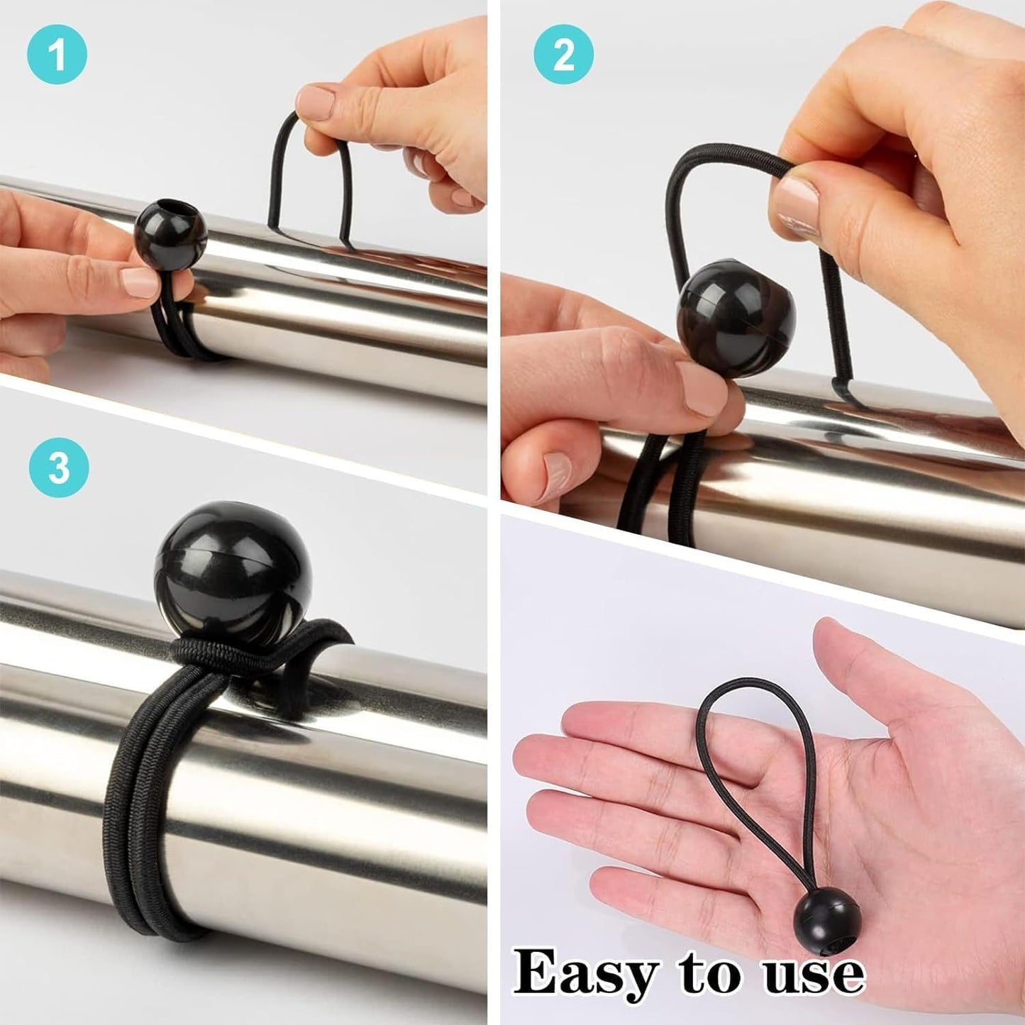 Spherical Rubber Balls for Heavy-Duty Tying and Camping Use