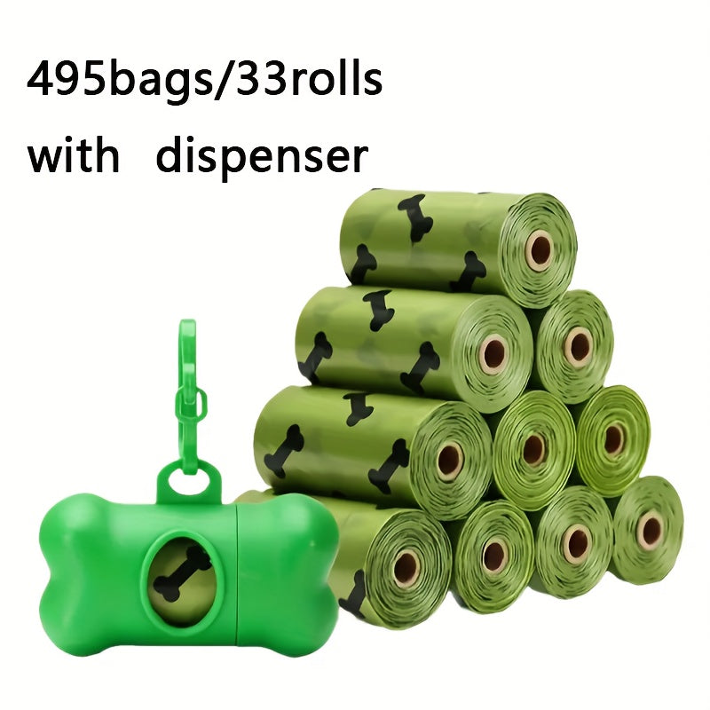 11 Rolls 165 Bags Thick Pet Garbage Bag With One Dispenser Extra Thick Dog Poop Bag Sturdy And Leak Proof Cat And Dog Cleaning Bag Essential Poop Picking Bag For Dogs