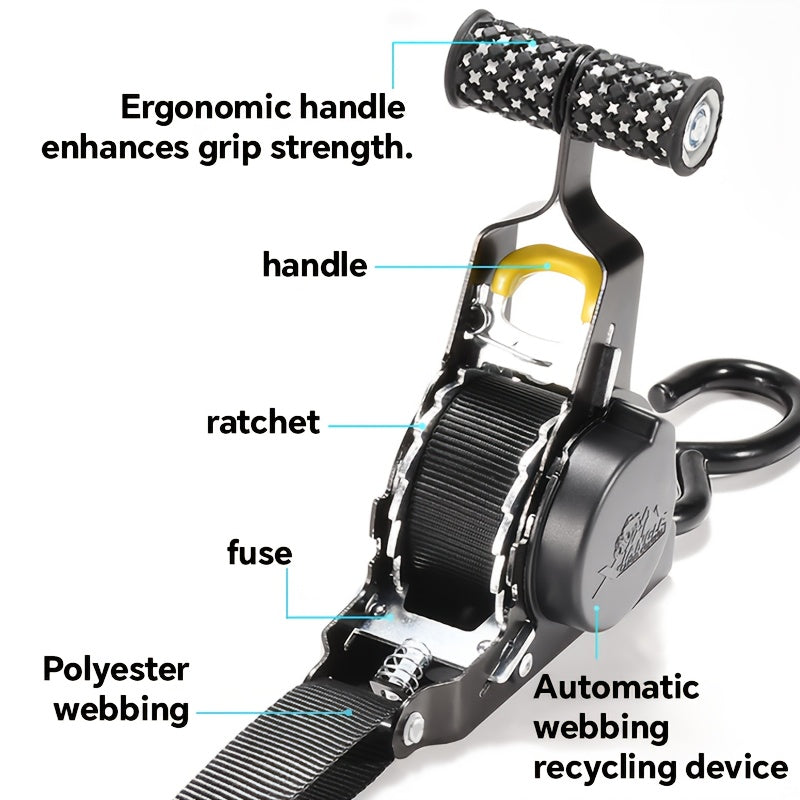 Heavy Duty Automatic Ratchet Tension Belt Tensioner for Cargo