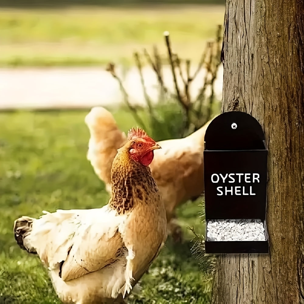 Hanging Oyster Shell Feeder for Chickens Durable Easy Fill