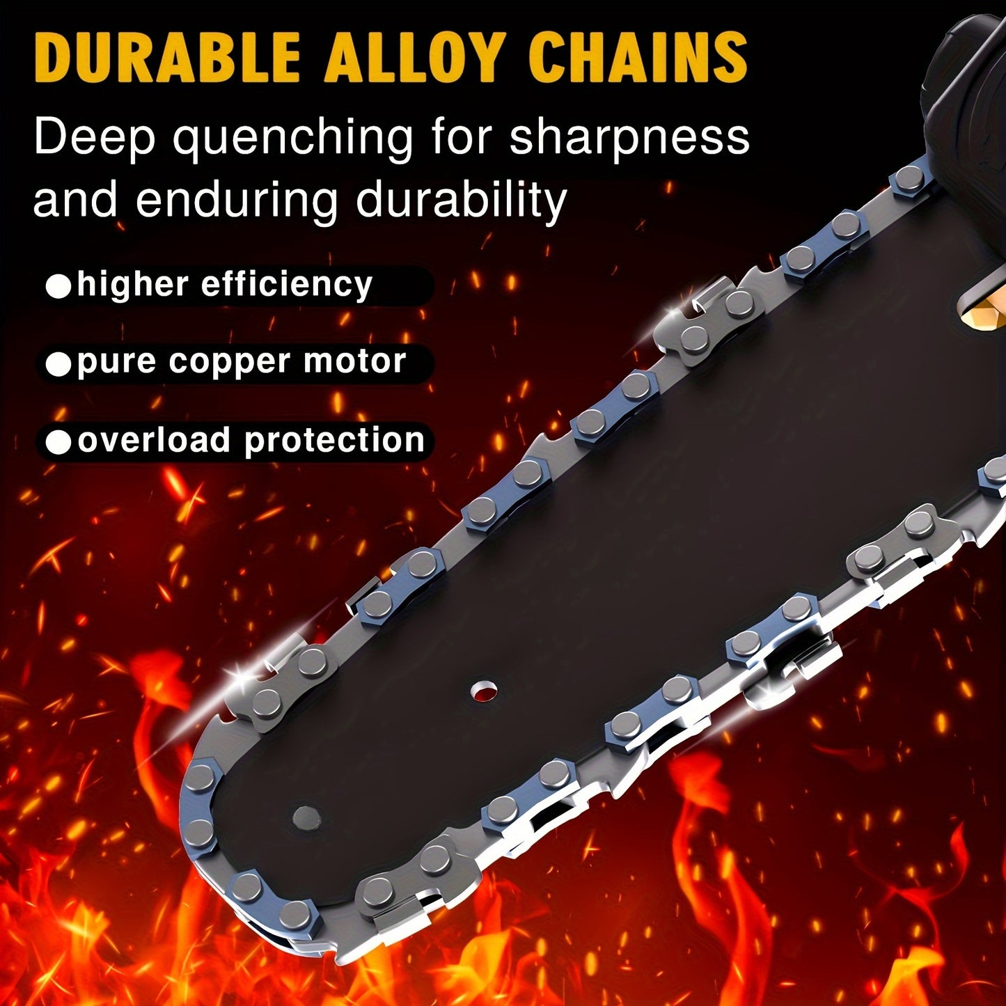 Mini Cordless Chainsaw 6 Inch Handheld Electric Pruner
