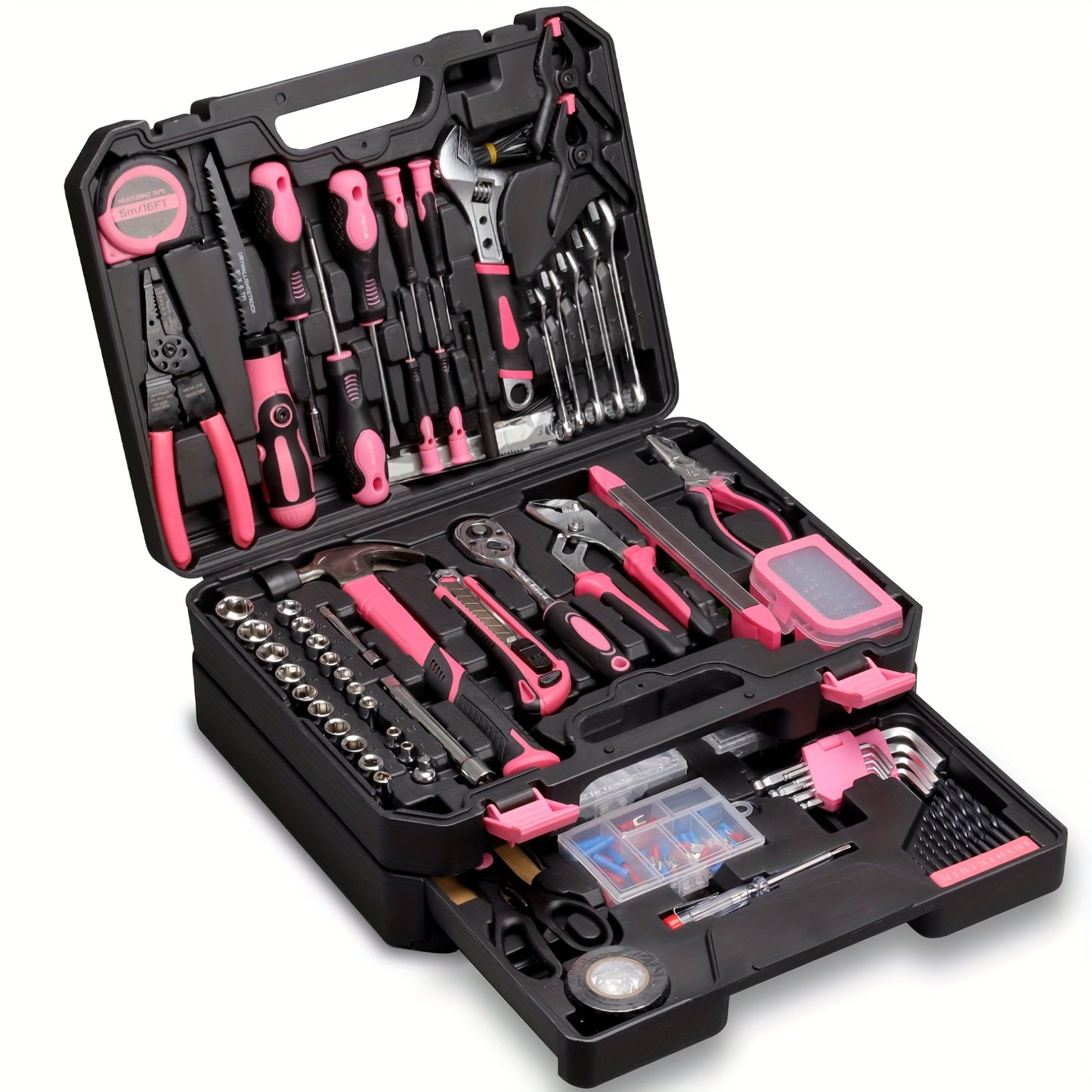 450pcs Pink Tool Kit
