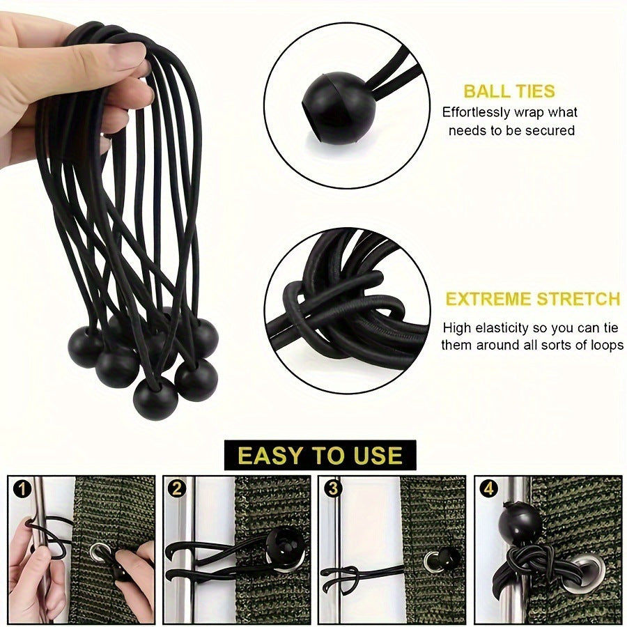 Spherical Rubber Balls for Heavy-Duty Tying and Camping Use
