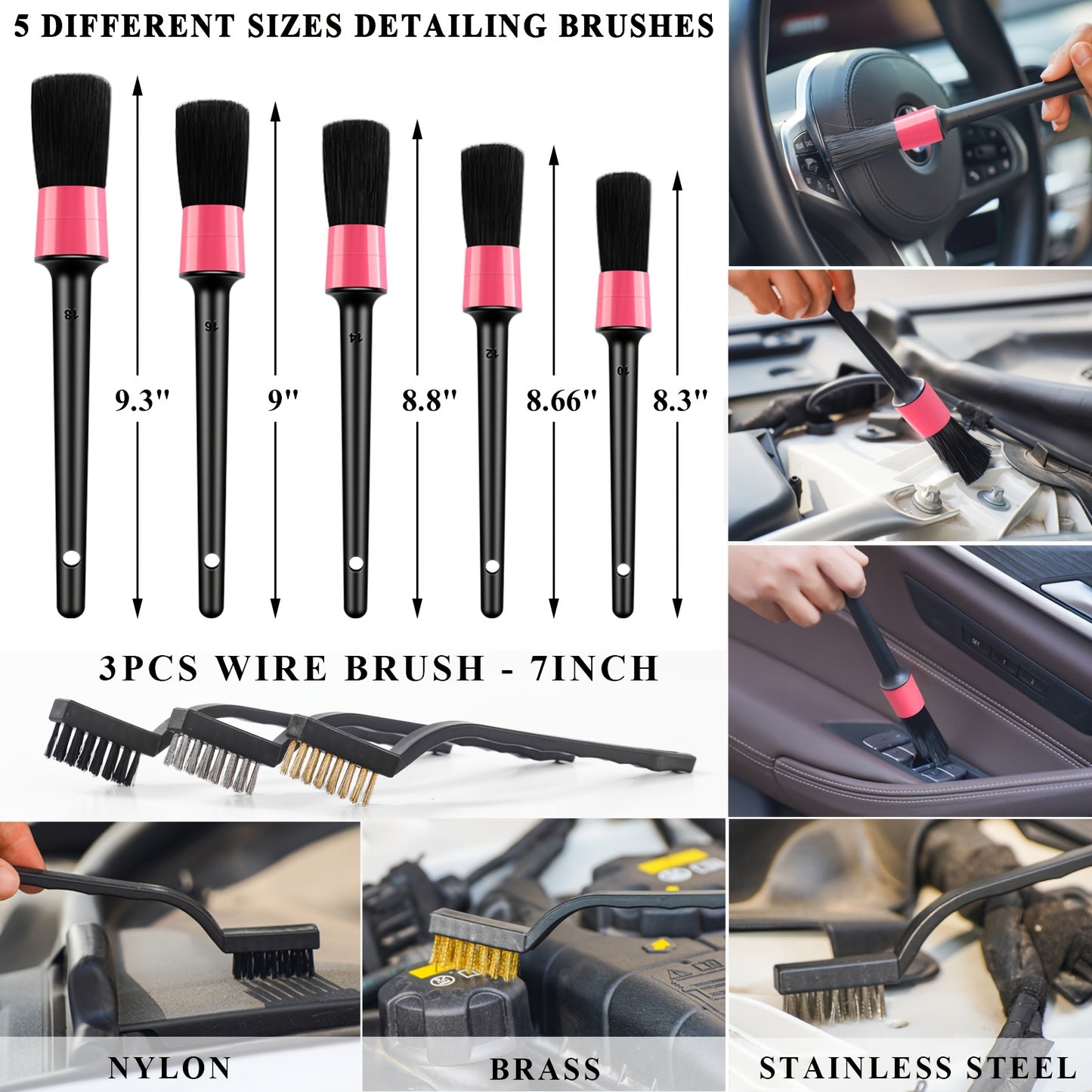 FCLUSLL 41 Piece Car Cleaning Kit With Vacuum And Tools