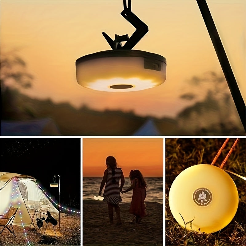 4 In 1 Camping String Lights USB Rechargeable Portable RGB