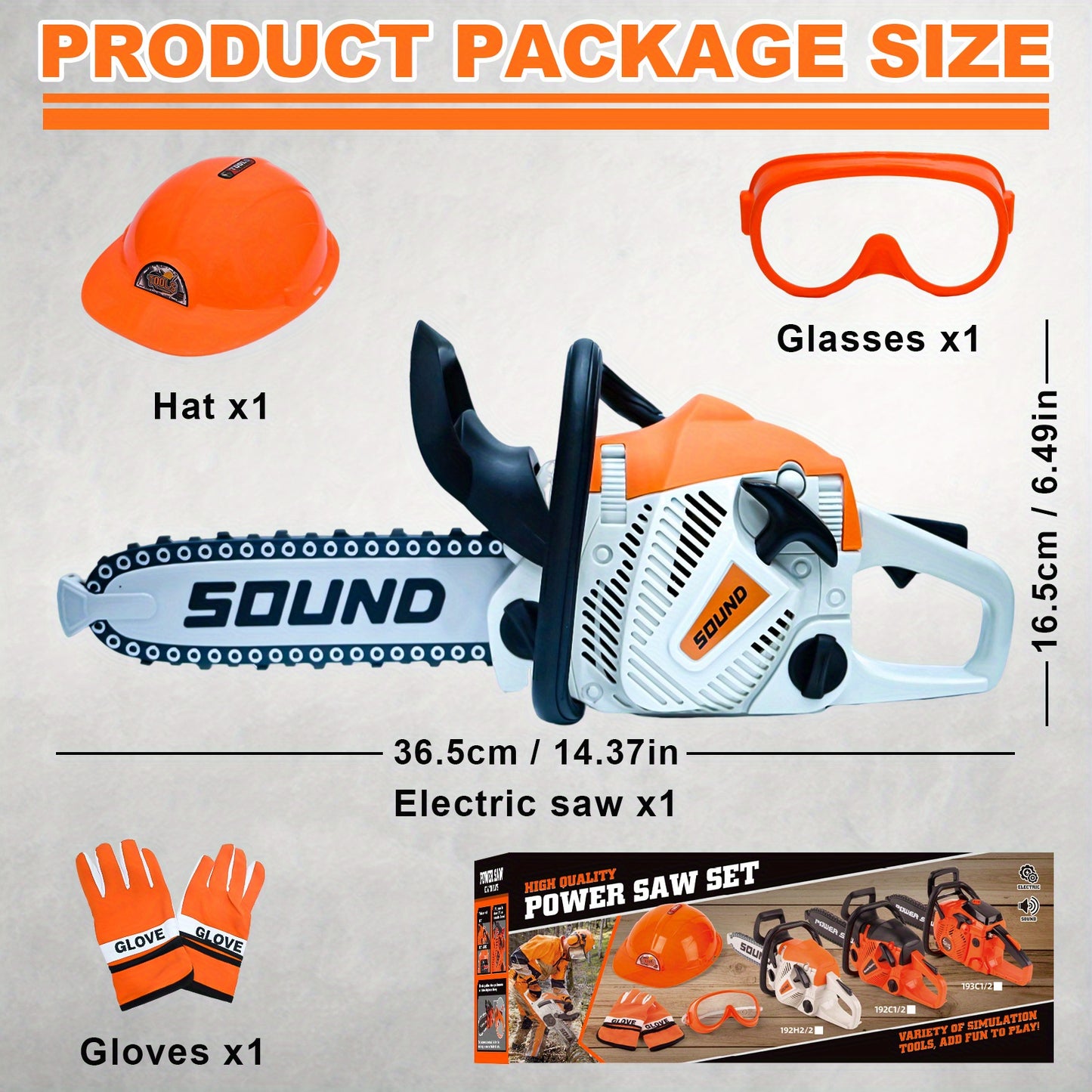 Toy Electric Saw Tool Set with Realistic Sound for Kids
