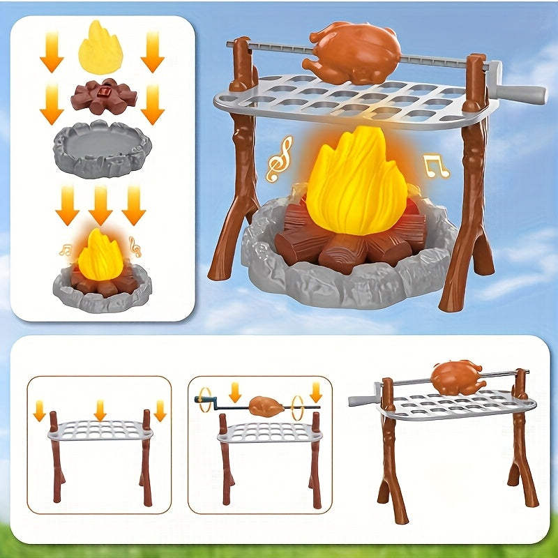 Kids Camping Toy Set 28 Items Authentic Campfire Lantern