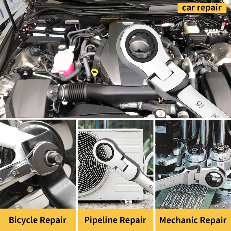 Dynamic Ratchet Wrench Dual-Purpose Tool for Auto Repair