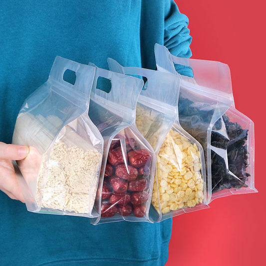 50 Pcs Reusable Self Sealing Food Storage Bags for Kitchen