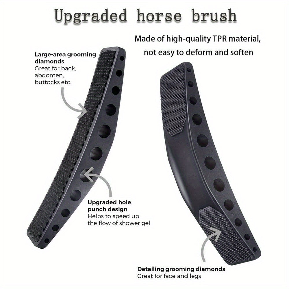 Six In One Horse Grooming Brush Set TPR Massage Comb
