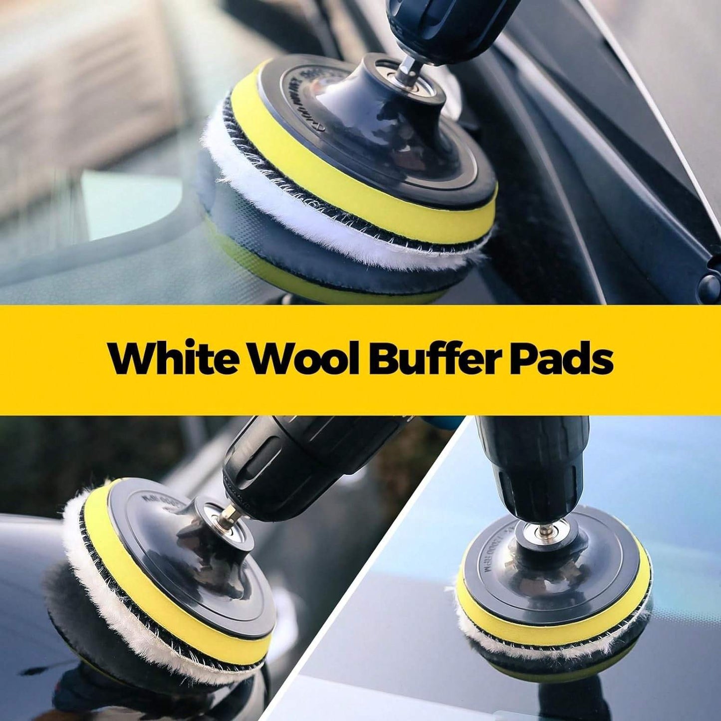 20 Pack Drill Brush Attachments Set Scrub Pads Buffing Pads