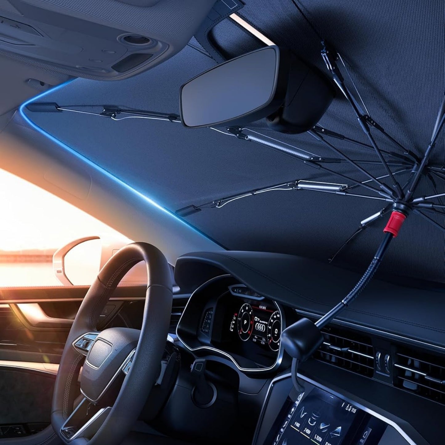 Car Windshield Sun Shade Umbrella Foldable Front Window SUV