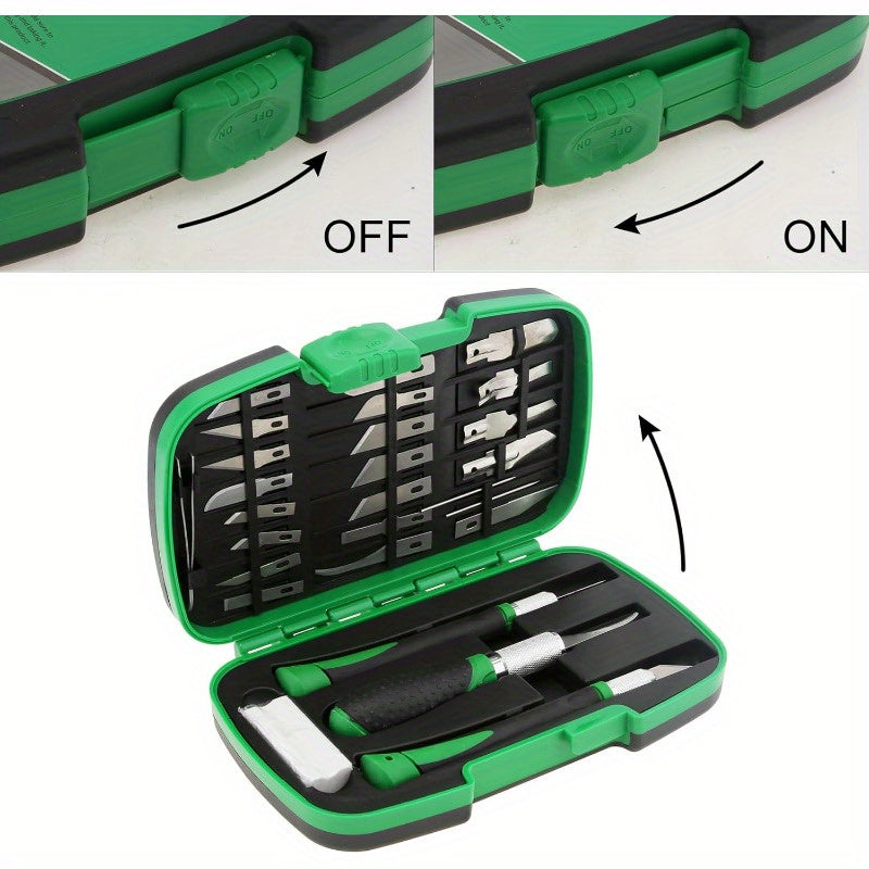 30pcs Precision Craft Knife Set with Replacement Blades