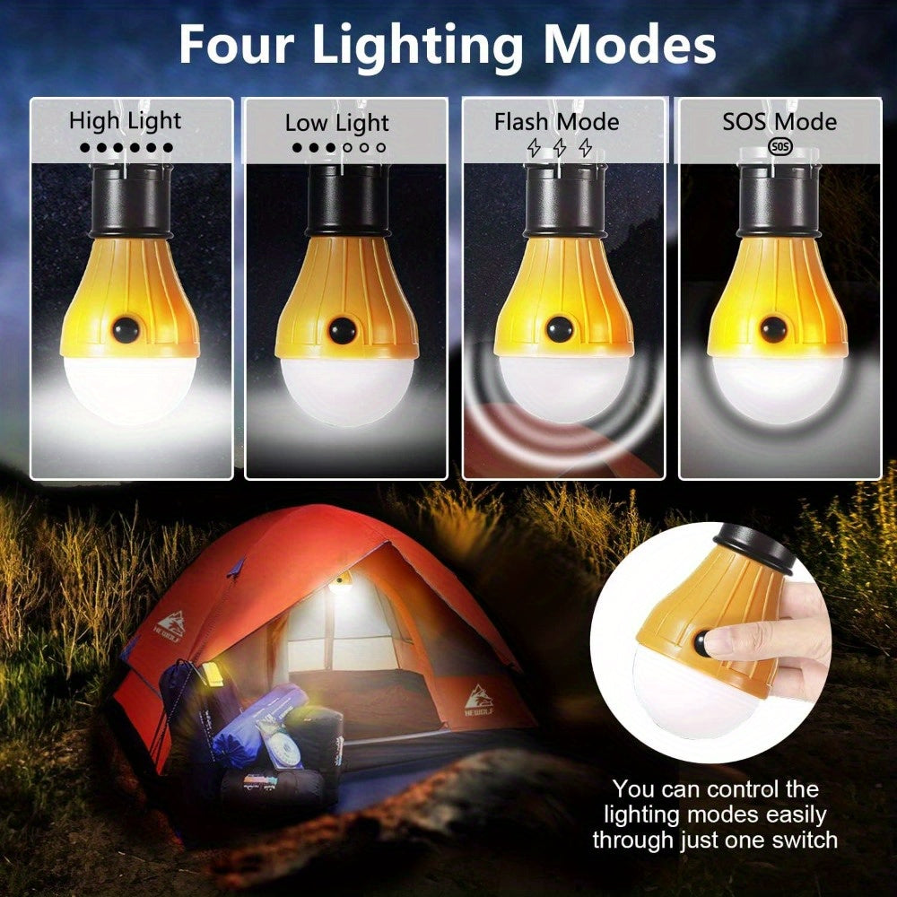 Portable LED Tent Lights With Four Modes Camping Lanterns