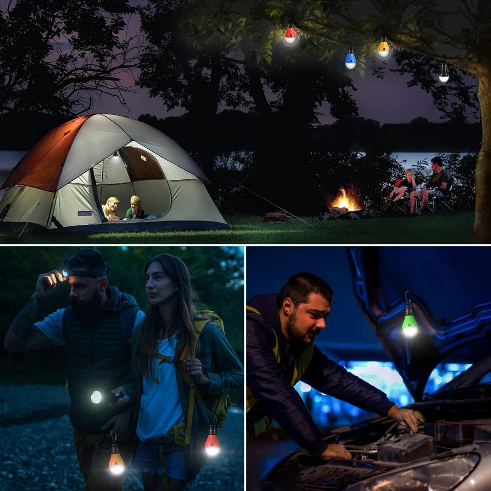 Portable LED Tent Lights With Four Modes Camping Lanterns