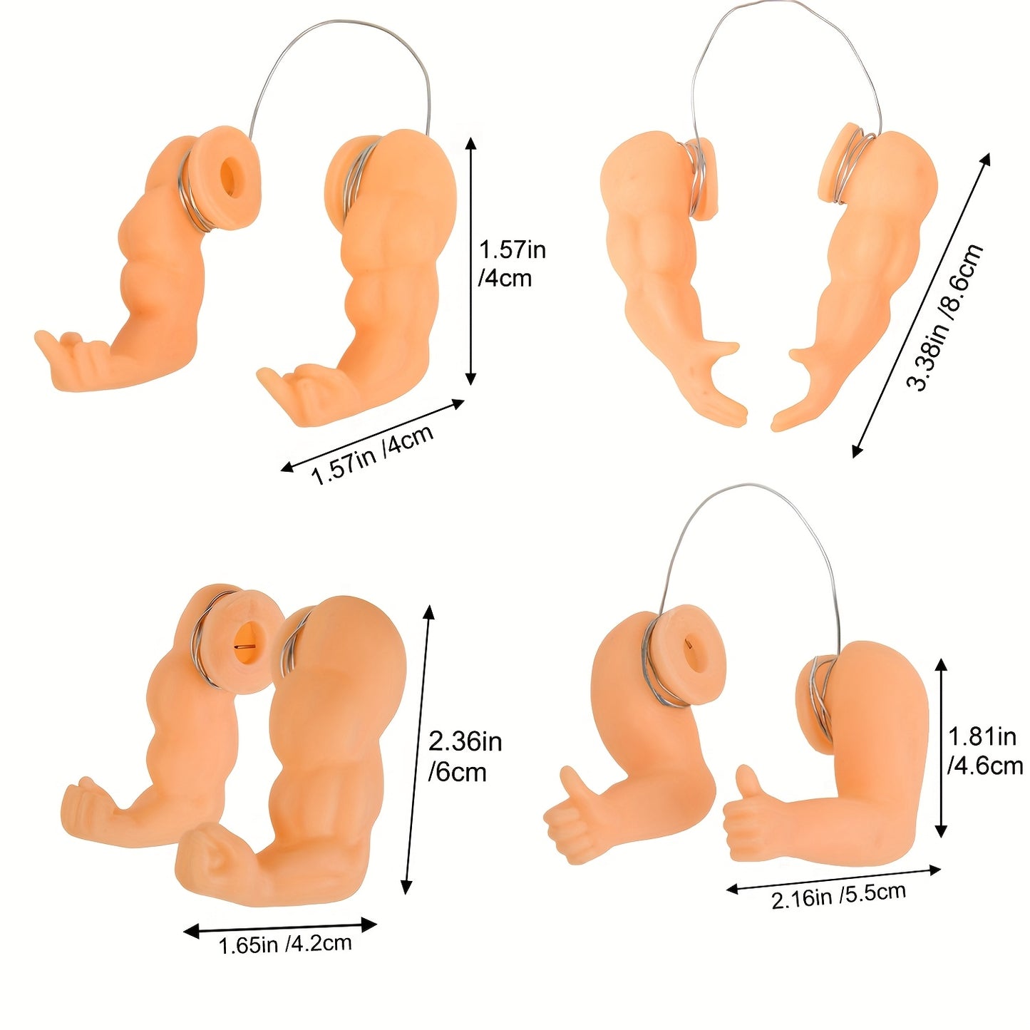 Santa Claus Muscle Arm Toy for Parrots and Small Pets