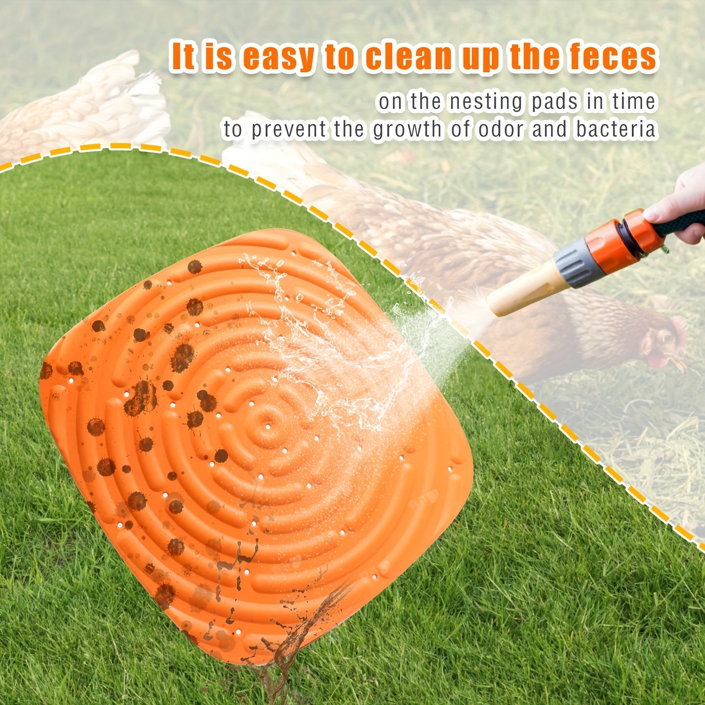 Two Pack Washable Chicken Nesting Pads For Coop Liners