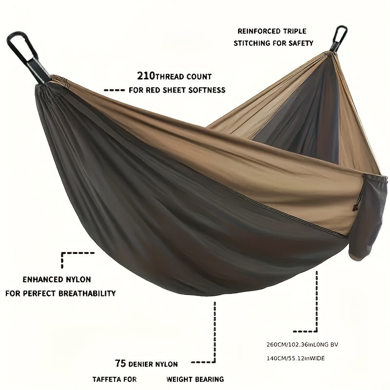 Portable Camping Hammock Double Or Single With Carry Bag