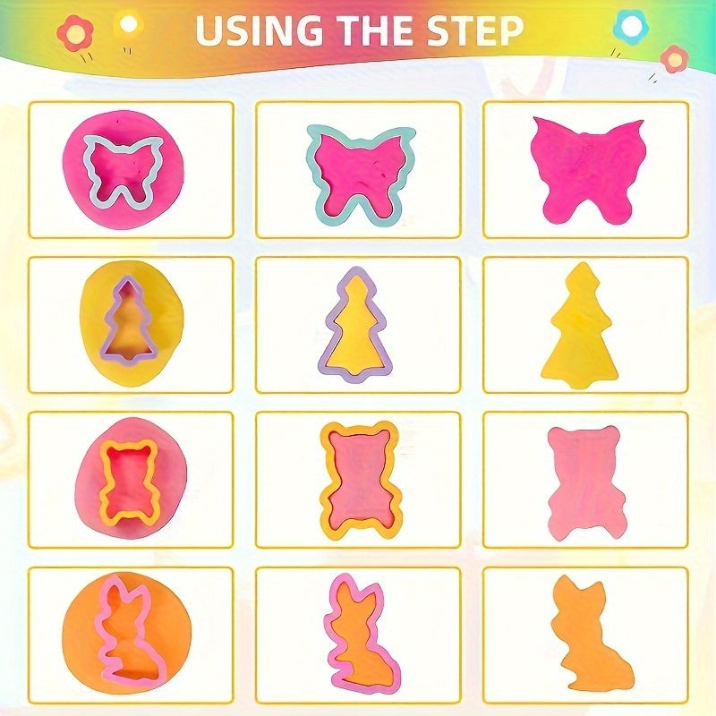 Kids DIY Clay Sculpting Tools Set With Animal Cutters