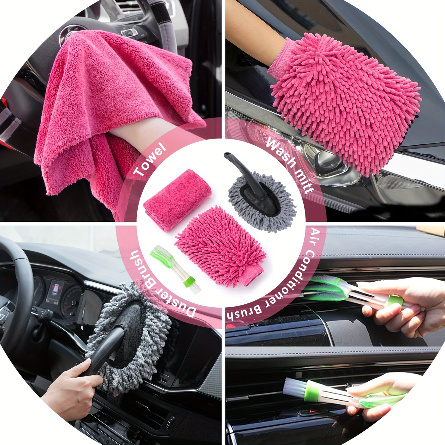 FCLUSLL 41 Piece Car Cleaning Kit With Vacuum And Tools