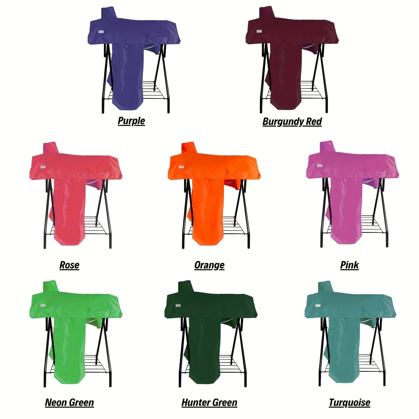 Waterproof Saddle Cover 420D 6 Straps Fits English Saddles