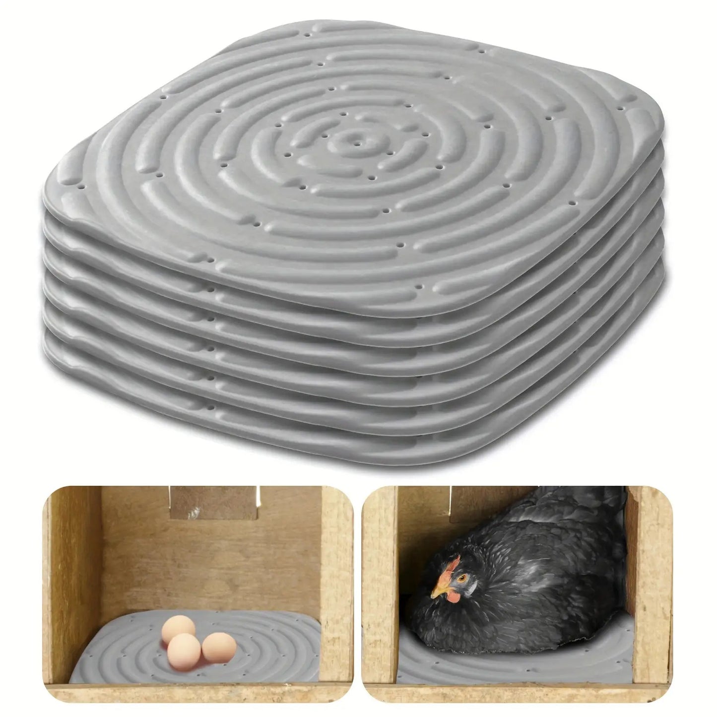 Two Pack Washable Chicken Nesting Pads For Coop Liners
