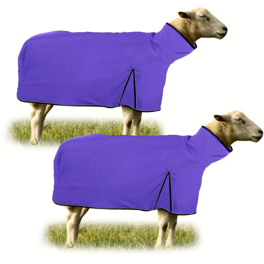 Set Of 2 Mesh Sheep Blankets For Medium Lambs With Straps