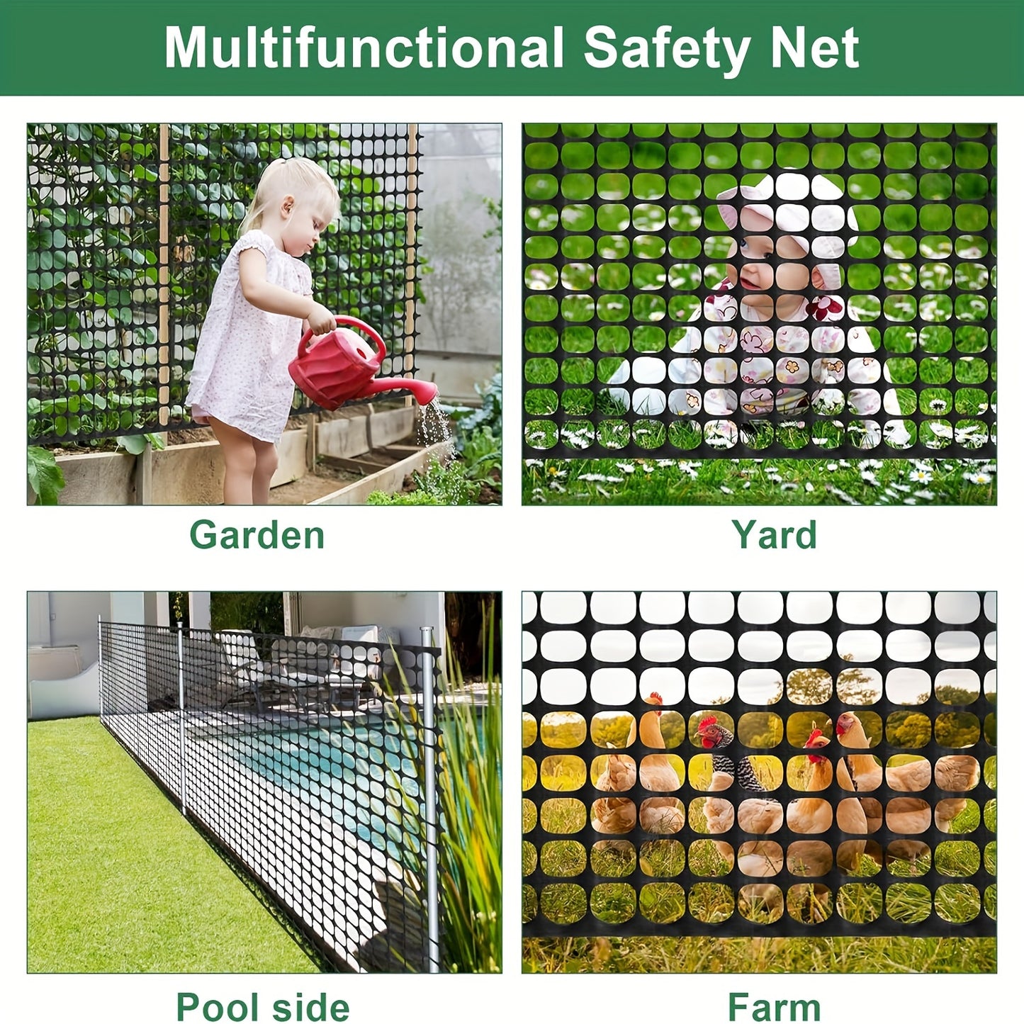 Orange Plastic Mesh Fence 4x100 Barrier Netting With Ties