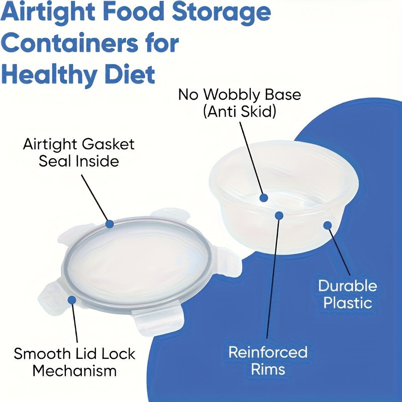 48pcs Airtight Food Storage Container Set with Easy Secure Lids