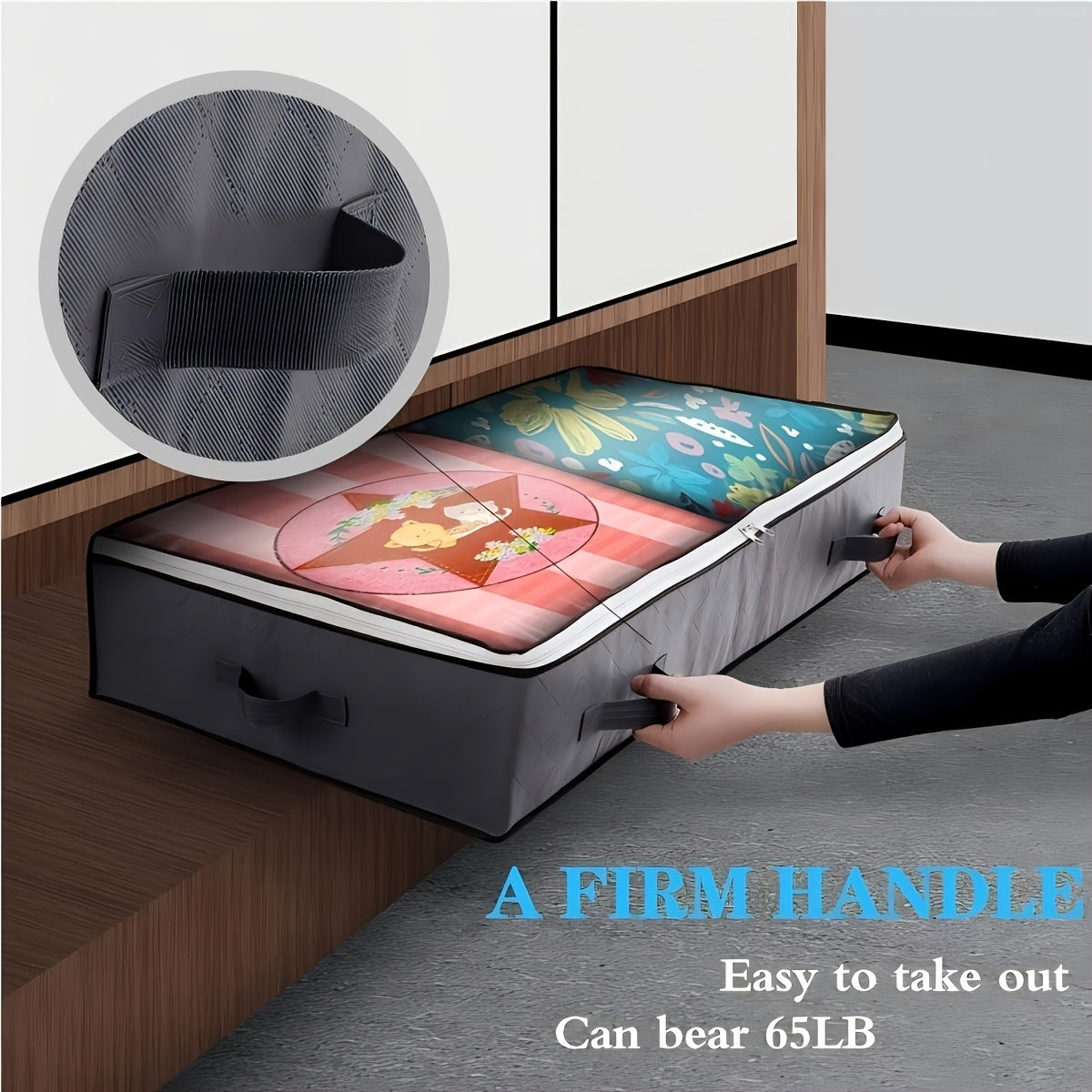 Extra Large Clothes Storage Bags Clear Window And Handles