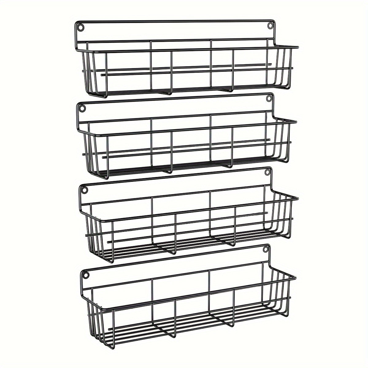 4/5pcs Multifunctional Wall-mounted Spice Rack