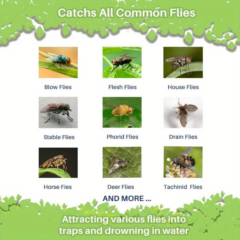 Four Pack Hanging Fly Traps for Horse Stables and Barns