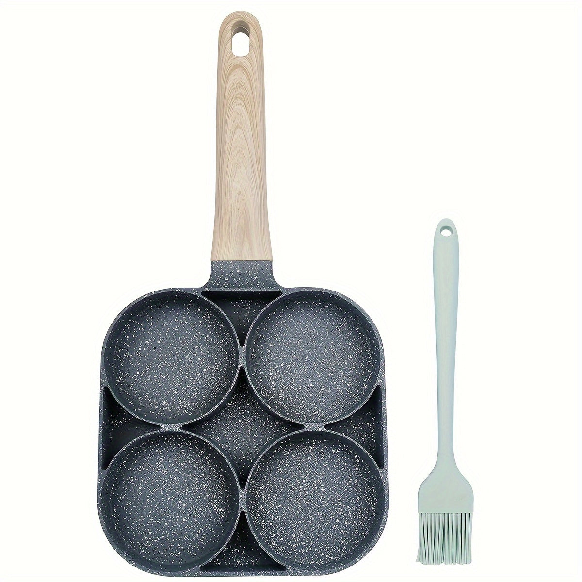 Premium Non Stick Breakfast Skillet with Wooden Handle