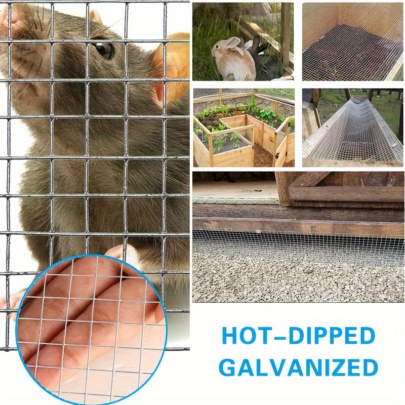 Galvanized Welded Wire Mesh Roll 4 Inch by 16.4 Foot