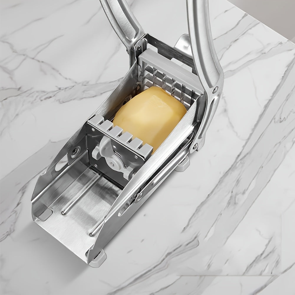 French Fries Cutter with 2 Blades Stainless Steel Professional French Fries Slicer for Pressing French Fries