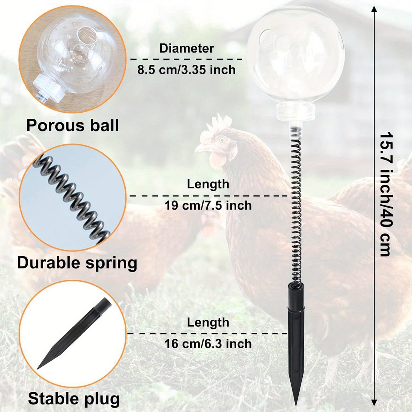 Chicken Fattening Rocking Feeder Toy for Happy Hens