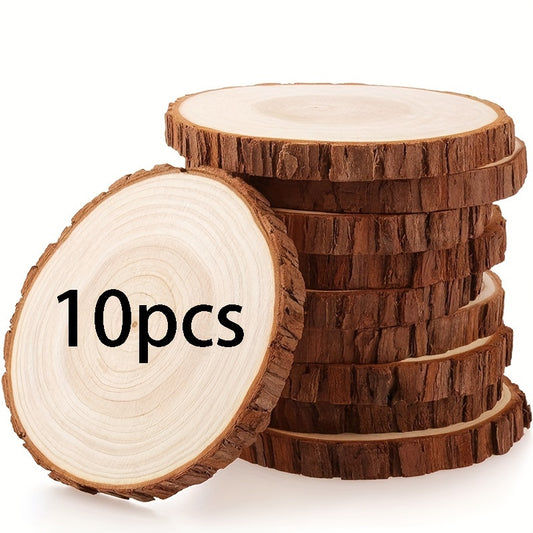 Wooden Chips Wooden Ring Kit DIY Crafts Wooden Rings Sawdust Table Decoration DIY Painting Christmas Decoration Wooden Coasters