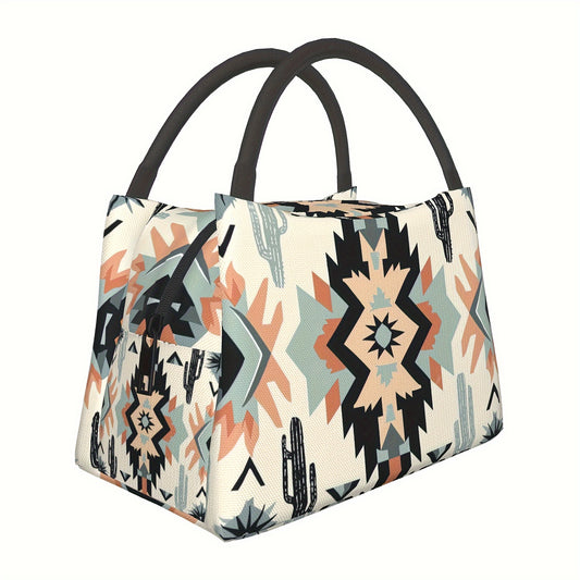 Bohemian Pattern Portable Insulated Cooler Bag for Outdoors