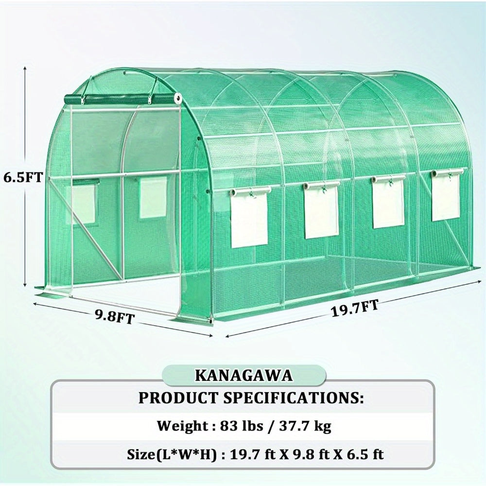 Walk In Tunnel Greenhouse With Integrated Watering System
