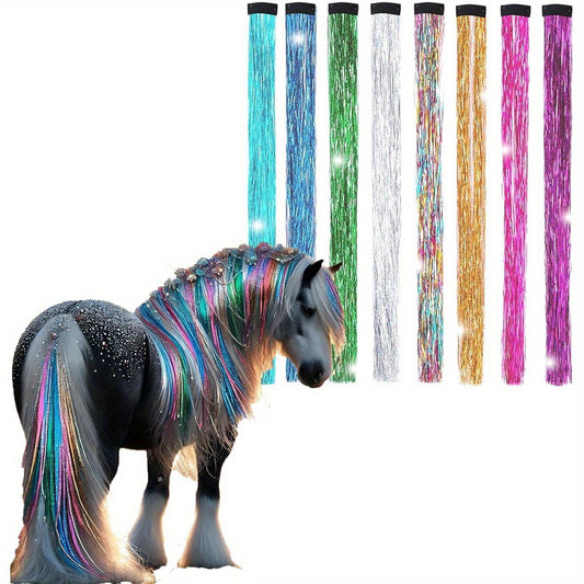 Dielianyi Bling Mane and Tail Tinsel for Horse Lovers