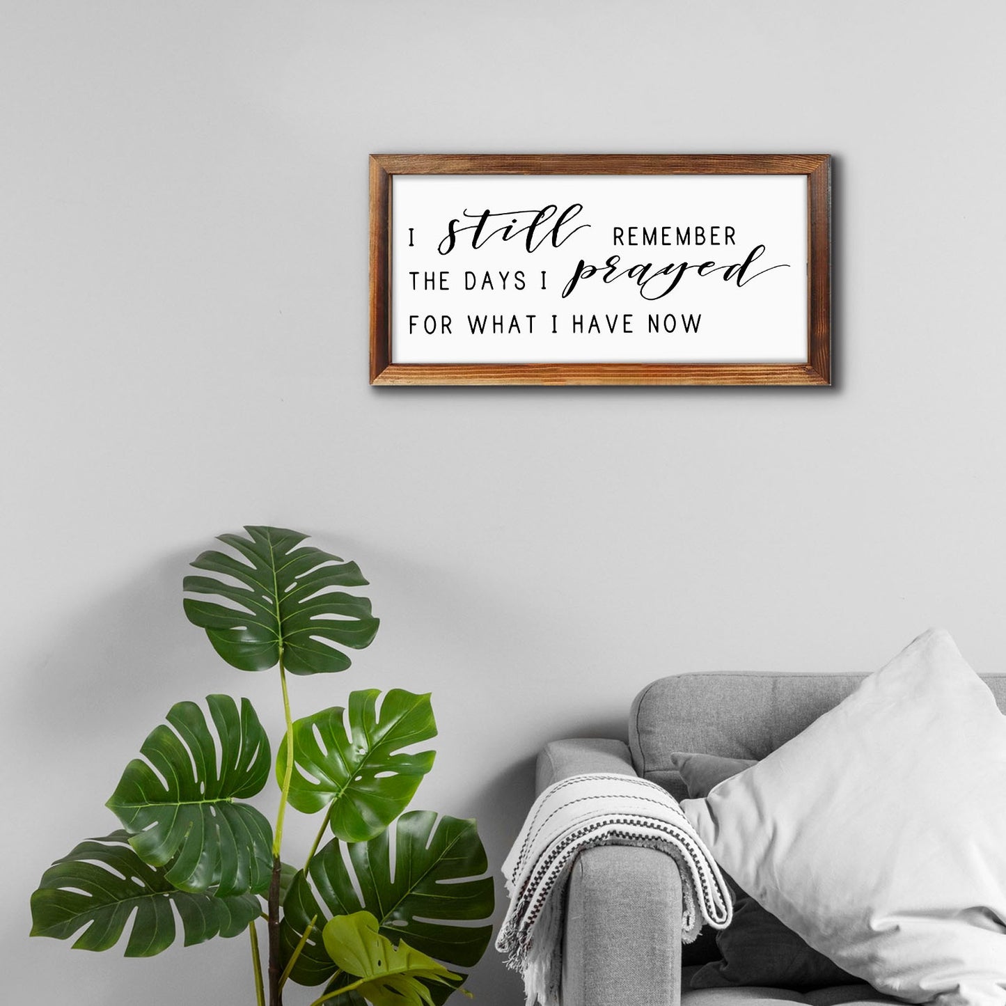 Rustic Farmhouse Wooden Wall Art Inspirational Quote Plaque