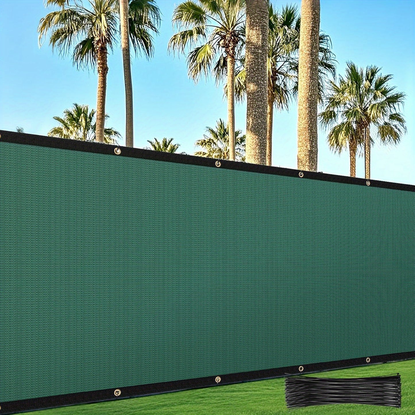 Brown Privacy Screen Fence 4ftx50ft Heavy Duty Mesh