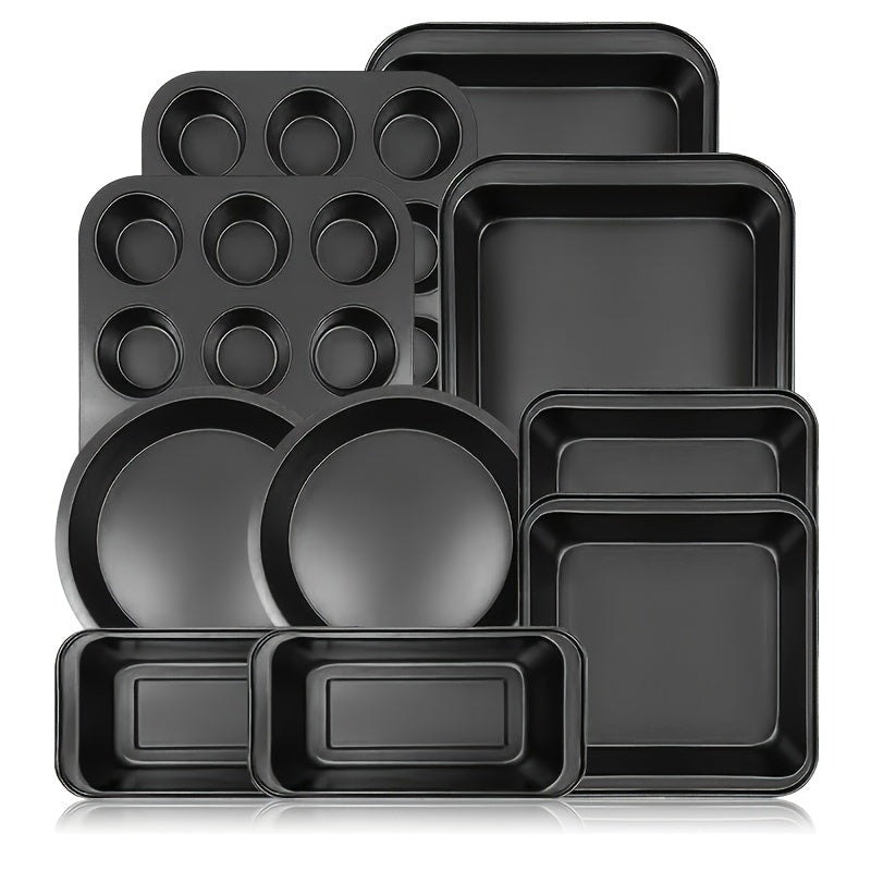 5-10 Pcs Nonstick Bakeware Set Round Pan Loaf Tins Premium