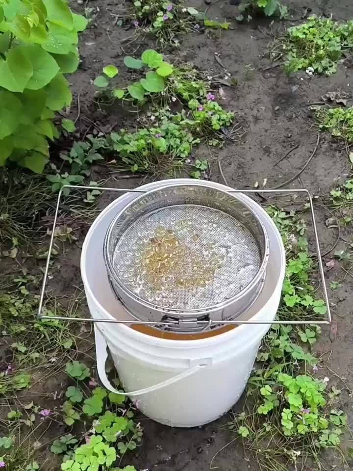 Stainless Honey Strainer Double Sieve With Extendable Arms