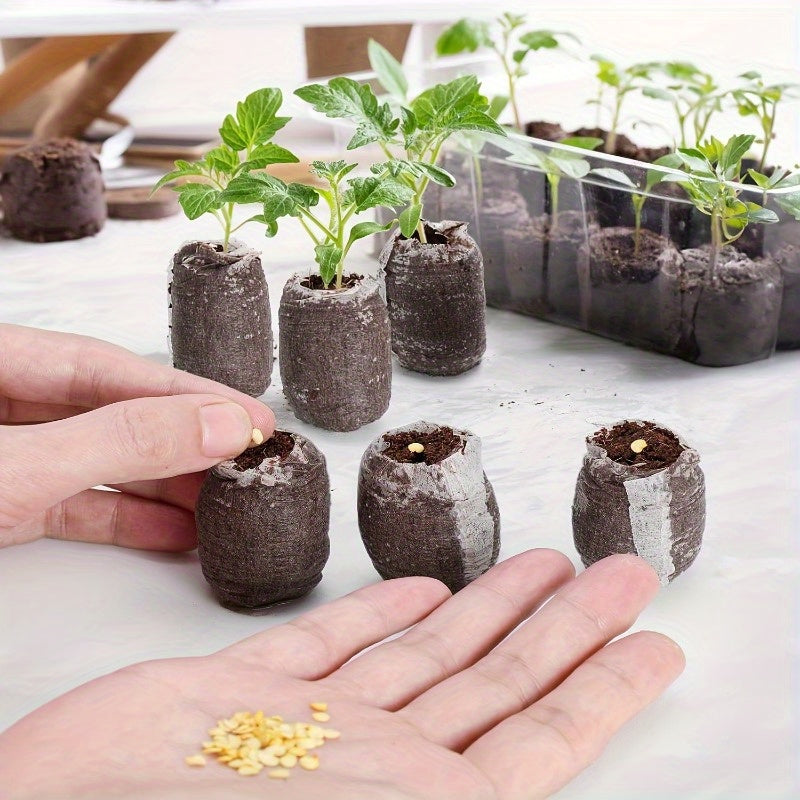 40pcs Compressed Seedling Soil Pellets for Healthy Gardening