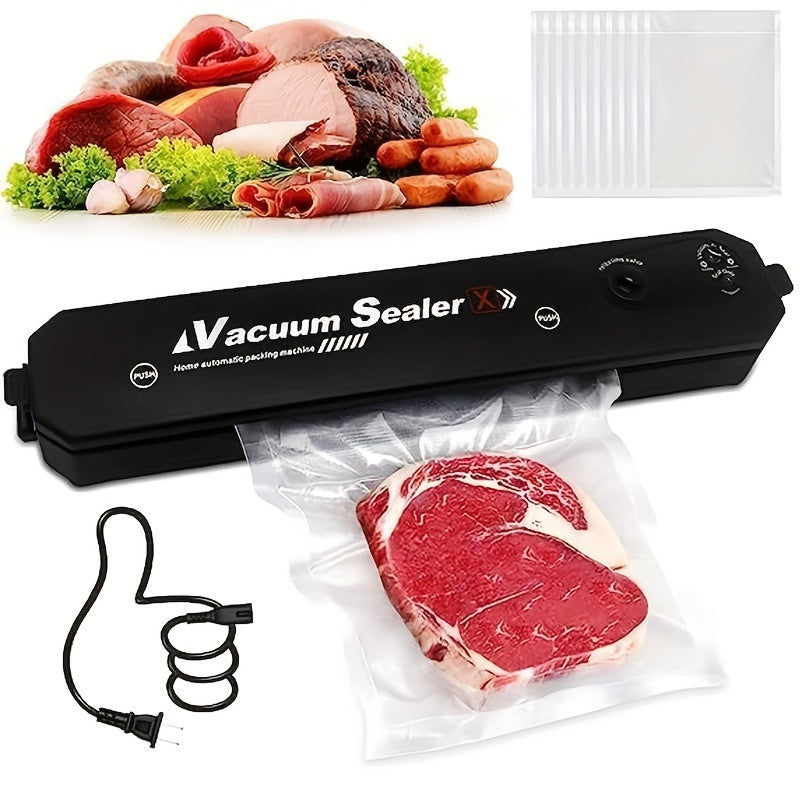 2 In 1 Vacuum Sealer With 50 Bags For Fresh Food Storage